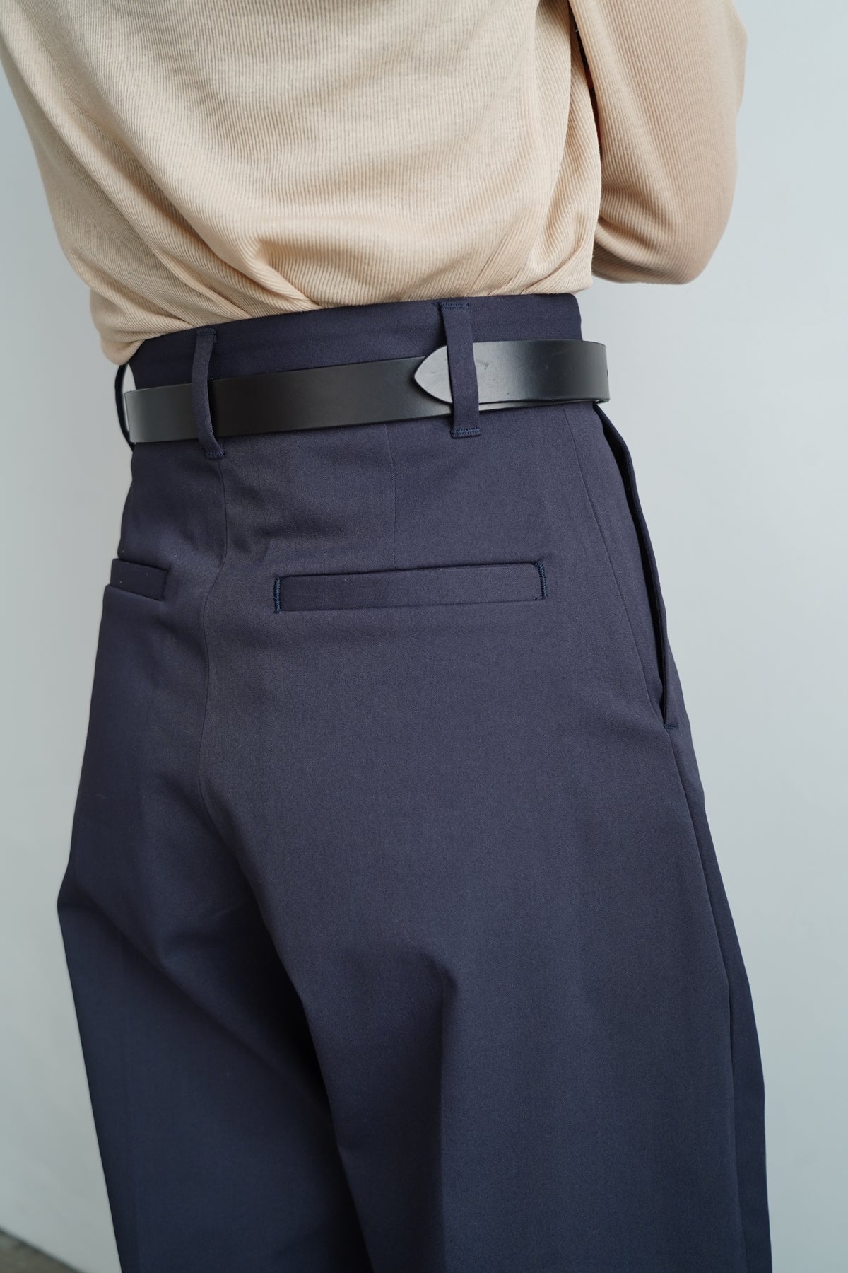 Leather Belt / BLACK -9月30日発送-