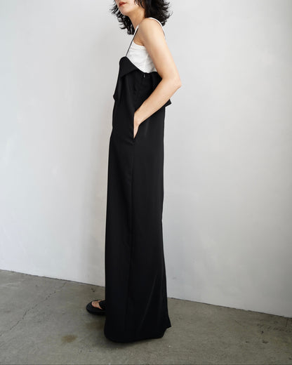 Layered Cami Dress / BLACK -6月25-30日発送-