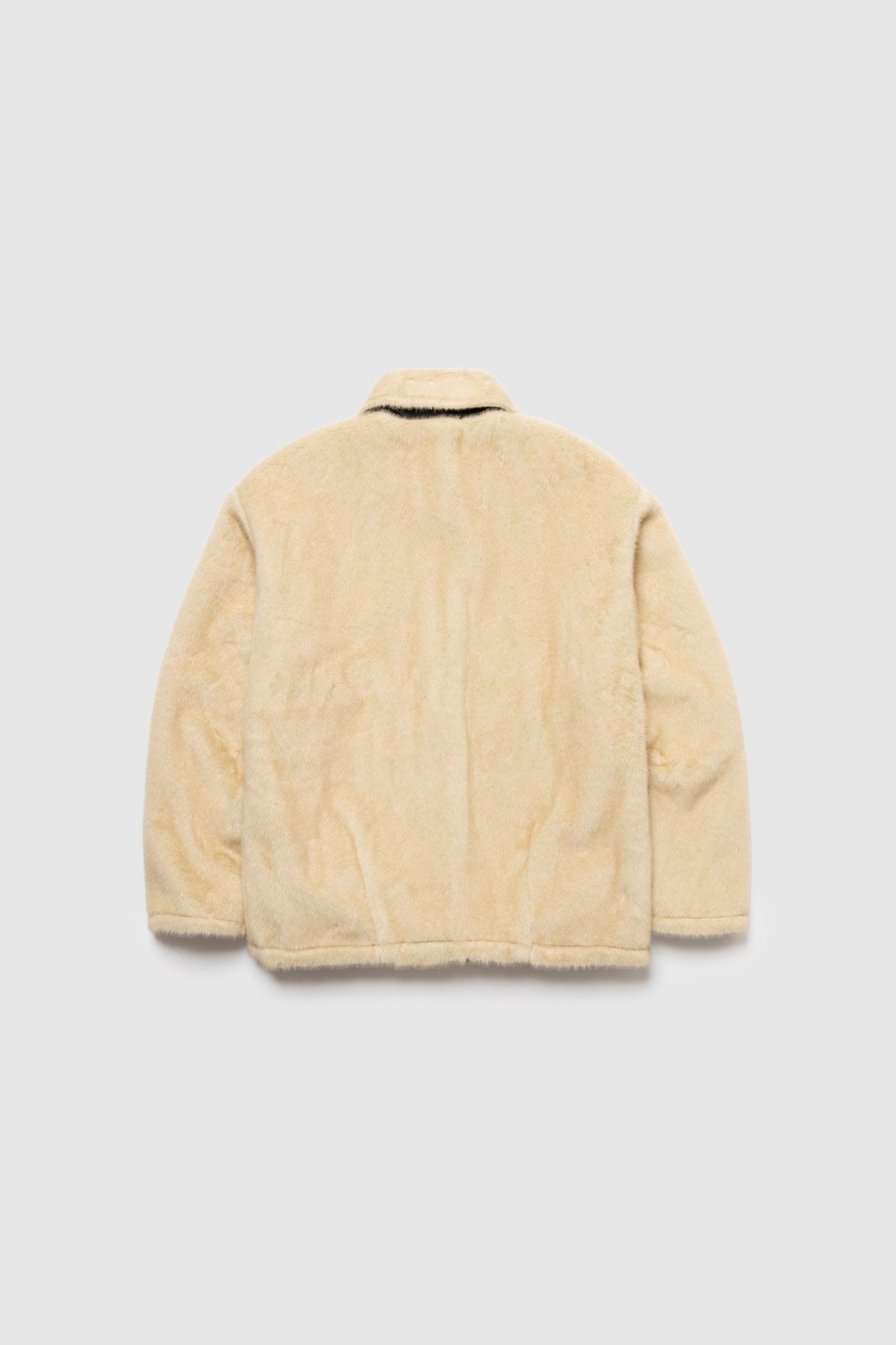 Reversible Fur Nylon Blouson / BLACKCREAM