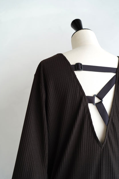 Rib Onepiece / BLACK -5月25-31日発送-