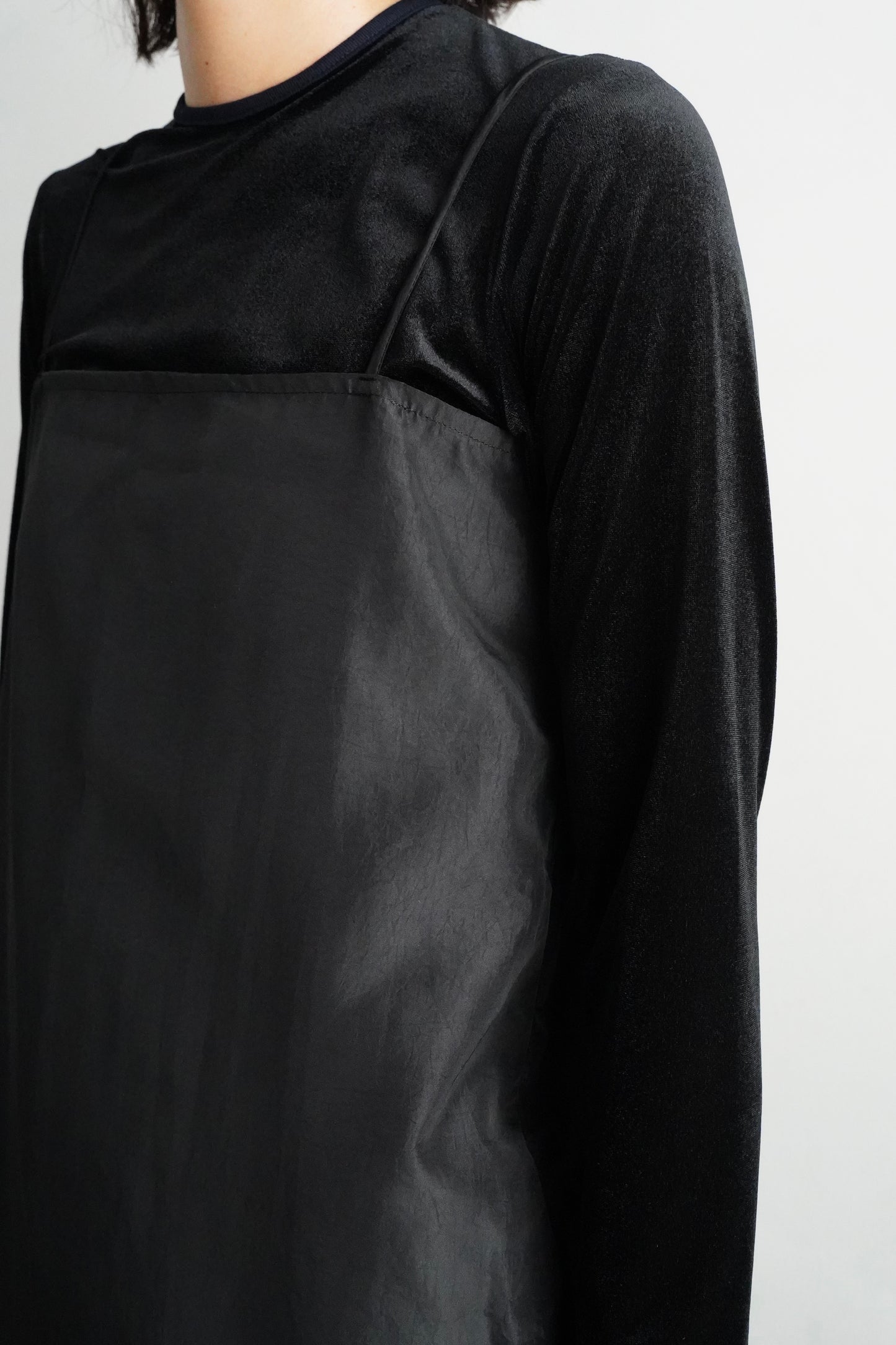Taffeta Cami Dress / BLACK -9月20-25日発送-