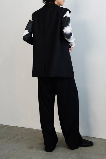 Tailored Vest / BLACK