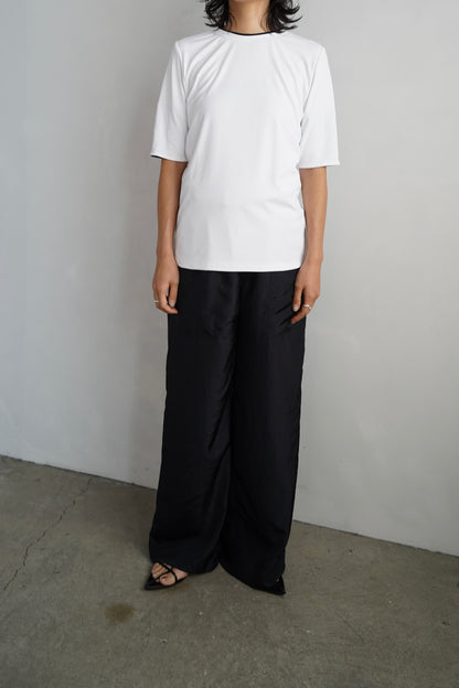 Smooth Tee / WHITE×NAVY