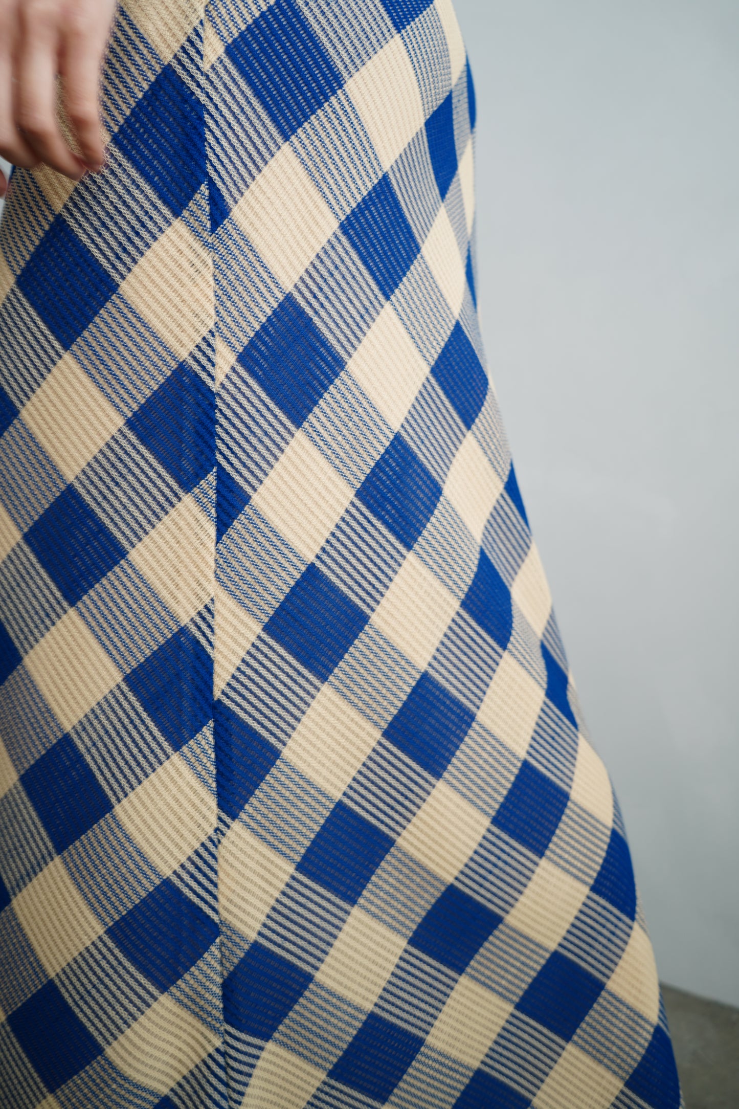 【ラスト1点】Mesh Plaid Skirt / BLUEYELLOW