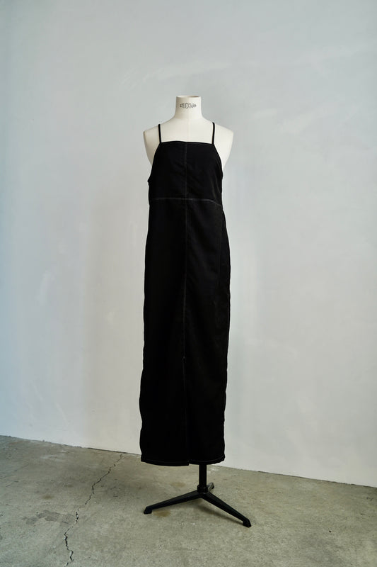 Soft Suede Dress / BLACK -10月20-25日発送-