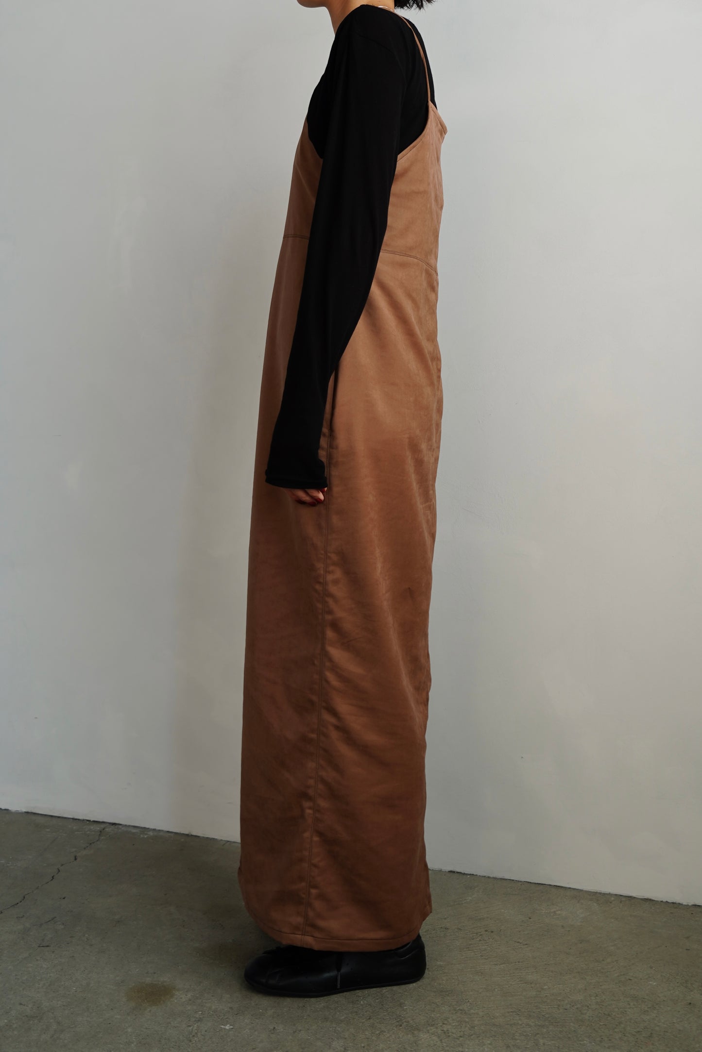 Soft Suede Dress / BROWN -10月20-25日発送-
