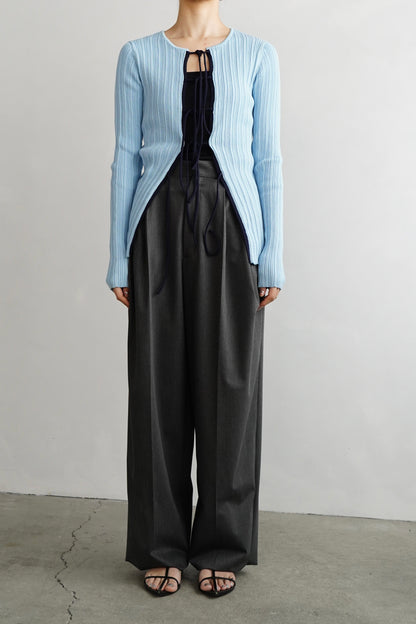 Contrast Cardigan / BLUENAVY