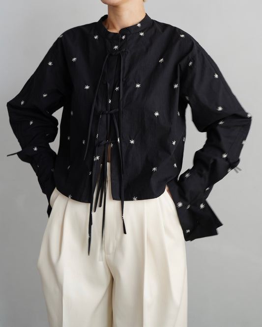 Embroidery Shirt / BLACK -9月18日発送-