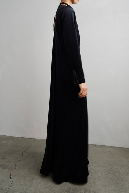 Velour Backopen Dress / BLACK -12月15日発送-