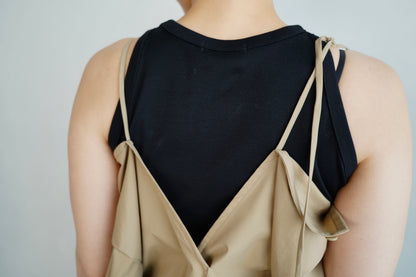 Typewriter Arrange Dress / BEIGE -6月25-30日発送-