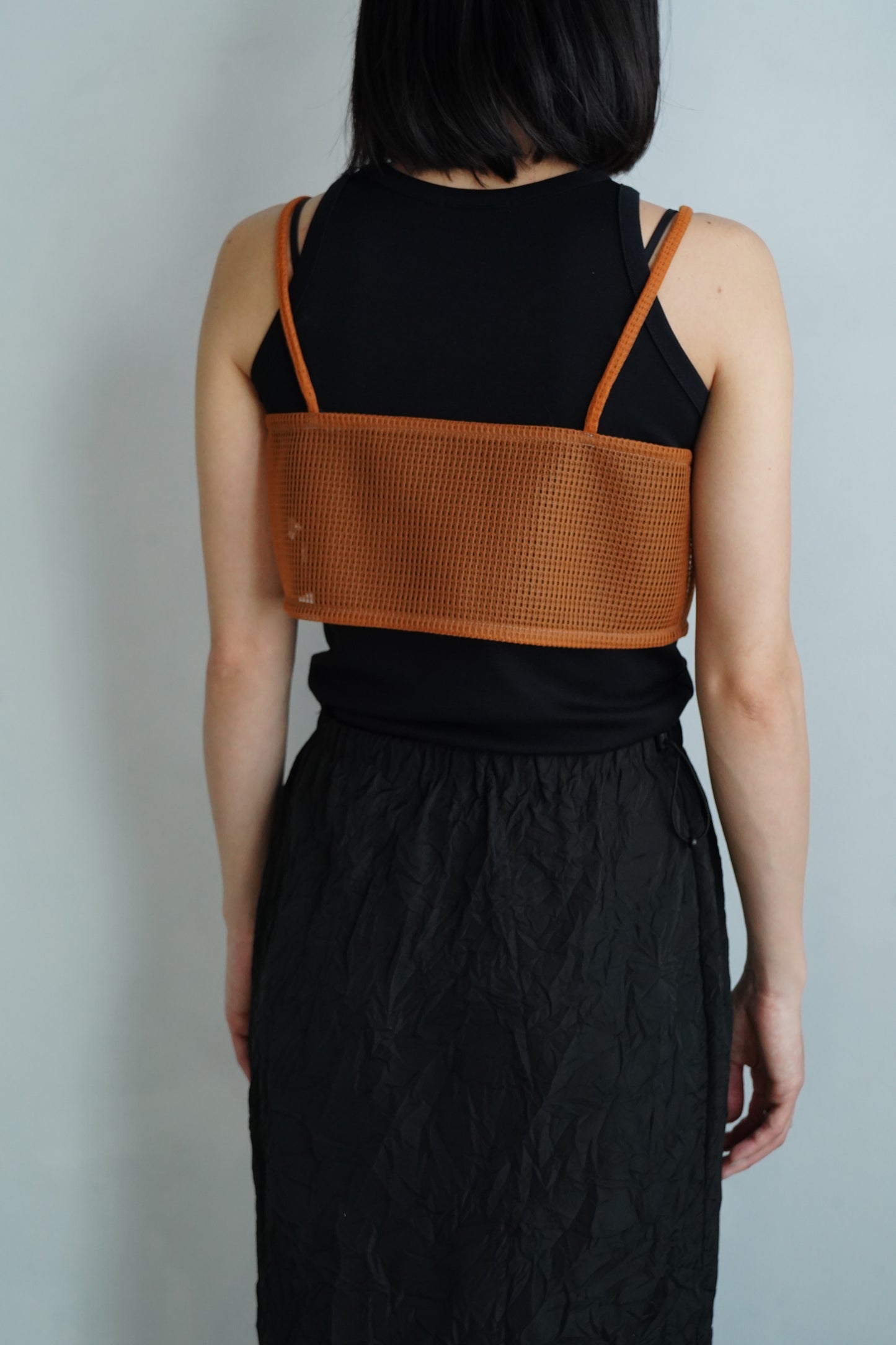 Double Mesh Cami / ORANGE