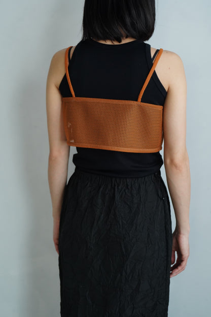 Double Mesh Cami / ORANGE