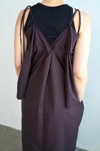 Typewriter Arrange Dress / BROWN -6月25-30日発送-