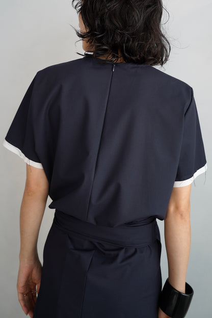 Essential Half Top / NAVY -7月10-15日発送-
