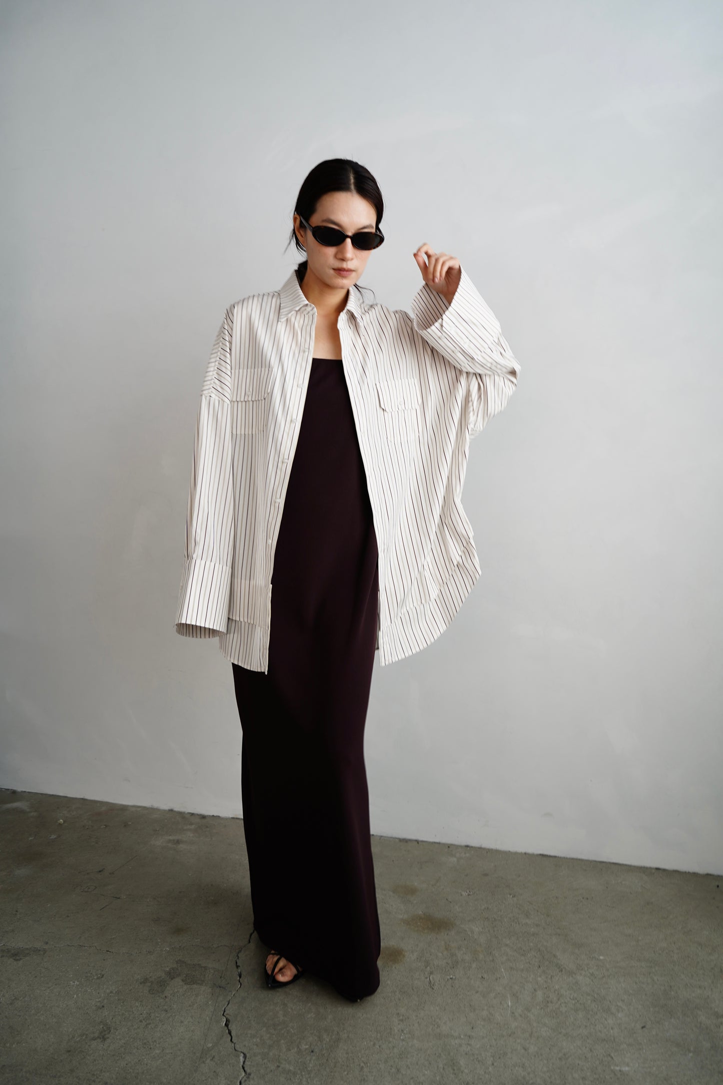 【再入荷】Stretch Jersey Dress / BROWN