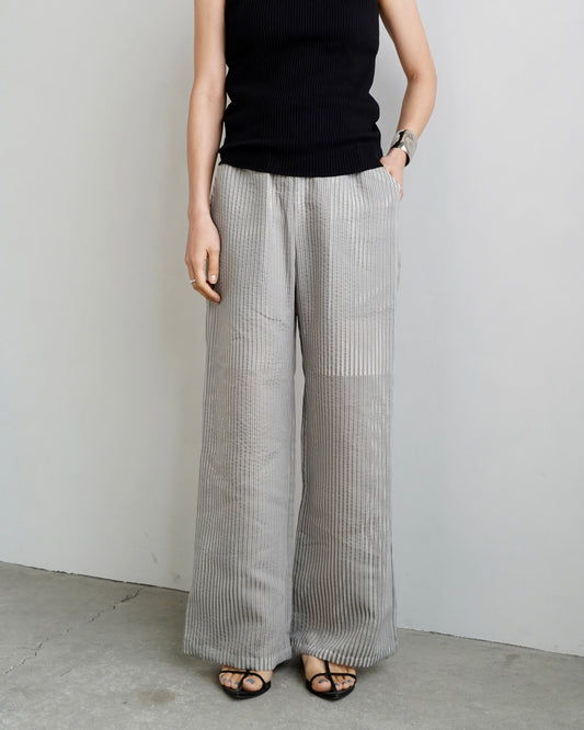 Stripe Sheer Pants / GRAYBLUE -5日以内発送-