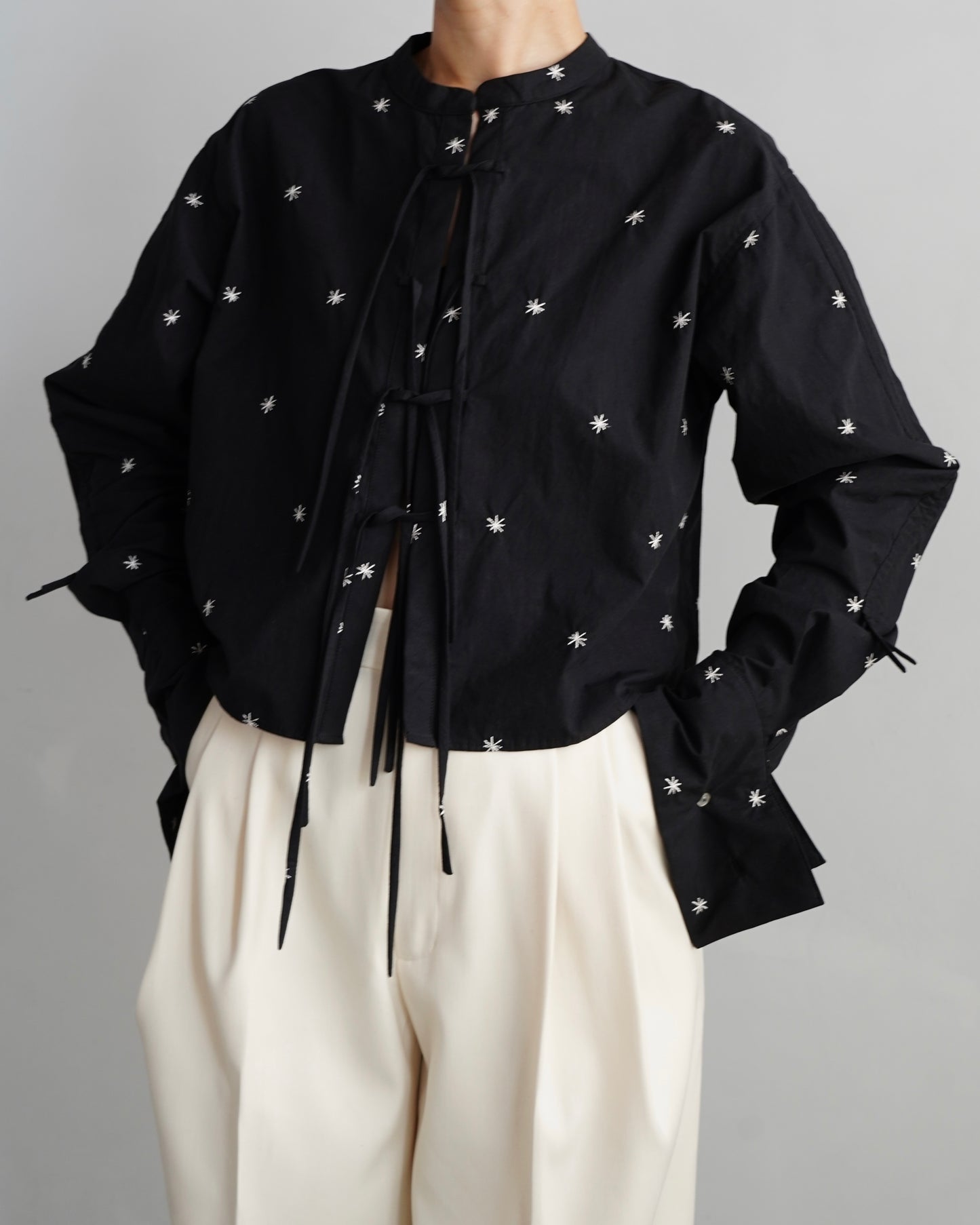 Embroidery Shirt / BLACK -9月18日発送-