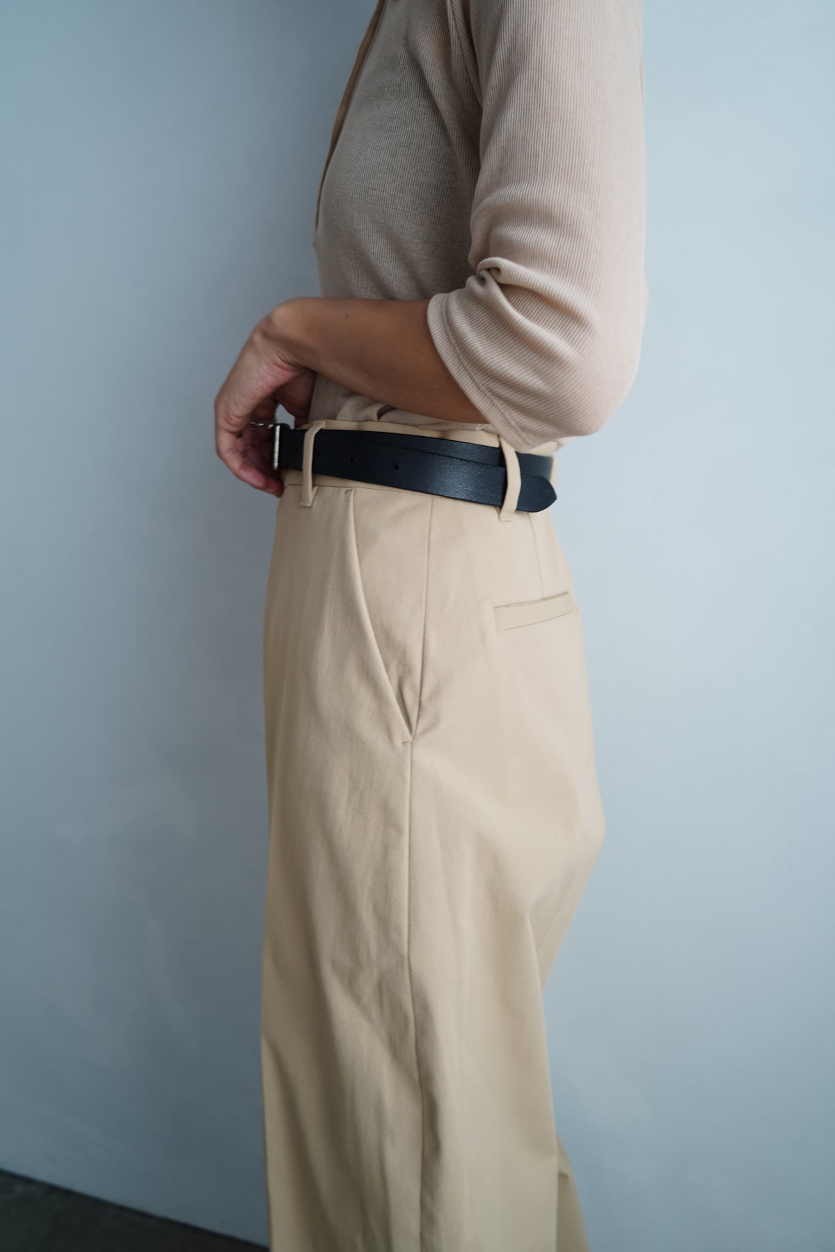Leather Belt / BLACK -9月30日発送-