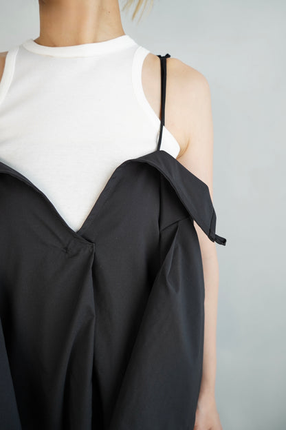 Typewriter Arrange Dress / BLACK -6月25-30日発送-