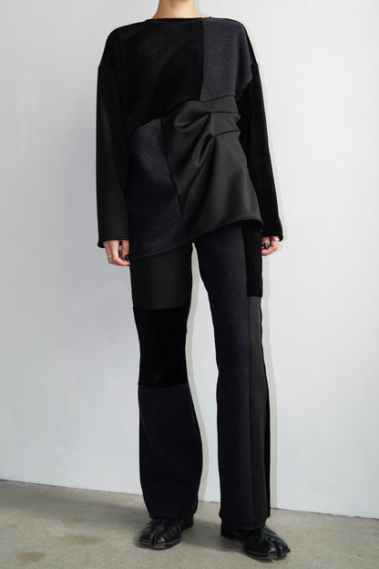 Patchwork Leggings / BLACK -1月30日発送-