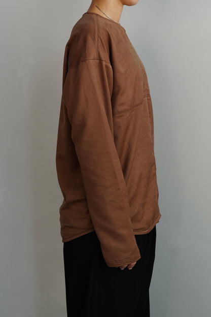 Soft Suedy Pullover / BROWN -10月20-25日発送-
