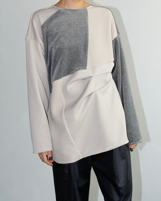 Patchwork Pullover / ECRU