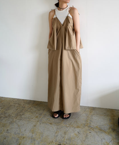 Typewriter Arrange Dress / BEIGE -6月25-30日発送-