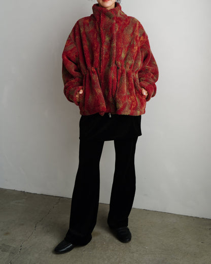 Brush Boa Jacket / RED -11月上旬発送-