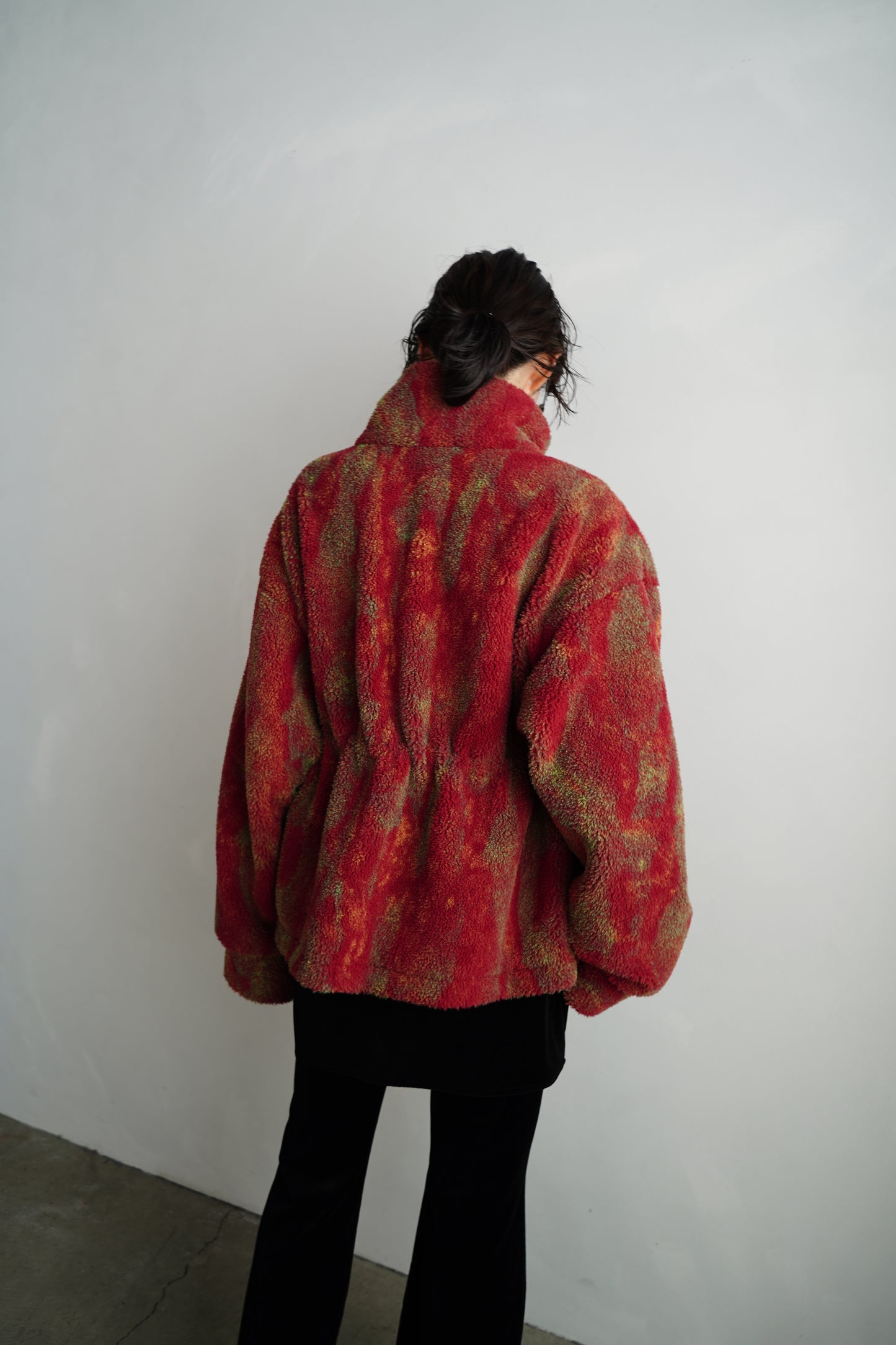 Brush Boa Jacket / RED -11月上旬発送-