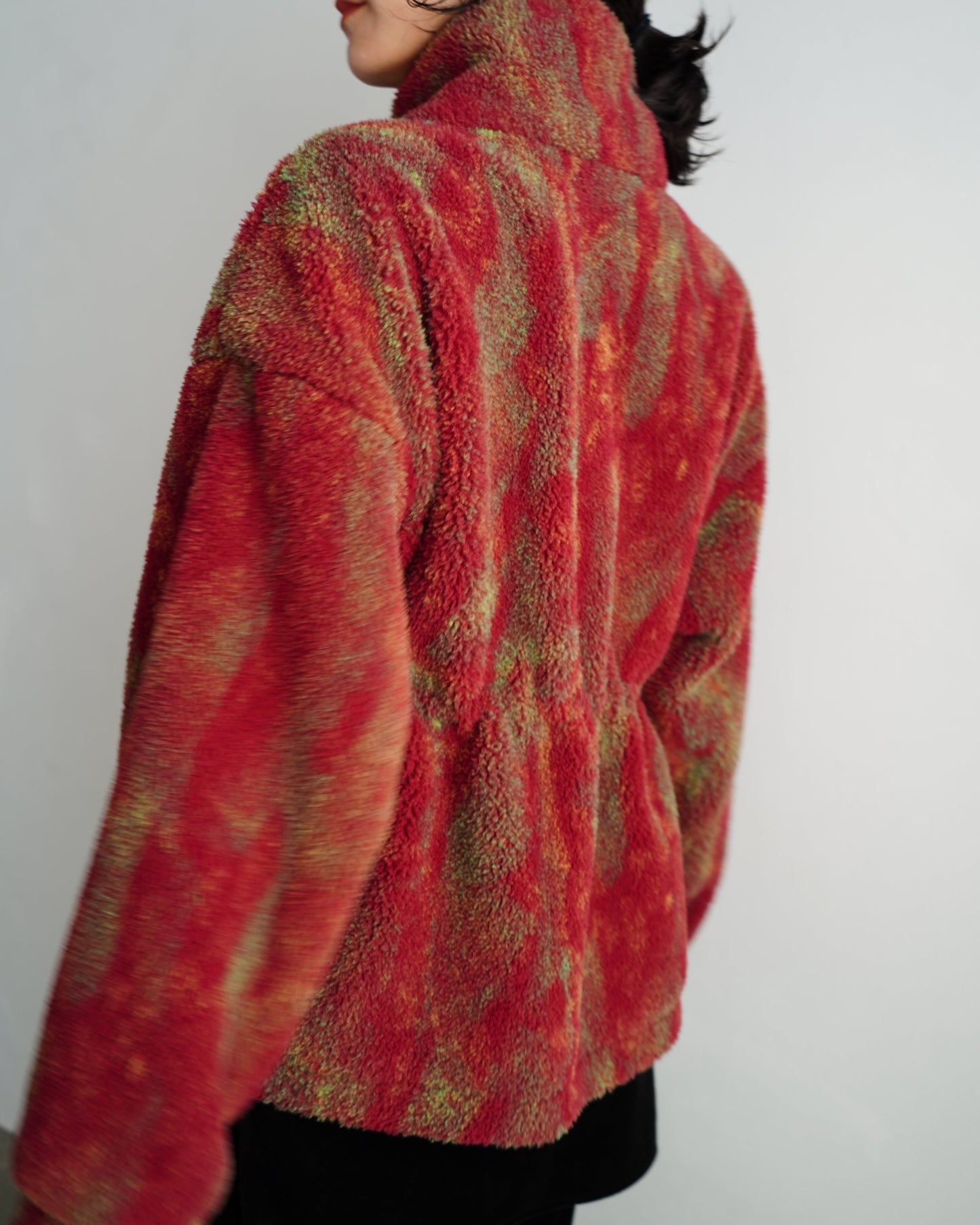 Brush Boa Jacket / RED -11月上旬発送-