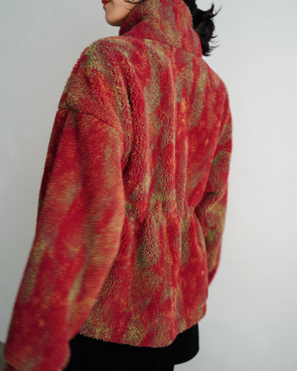 Brush Boa Jacket / RED -11月上旬発送-