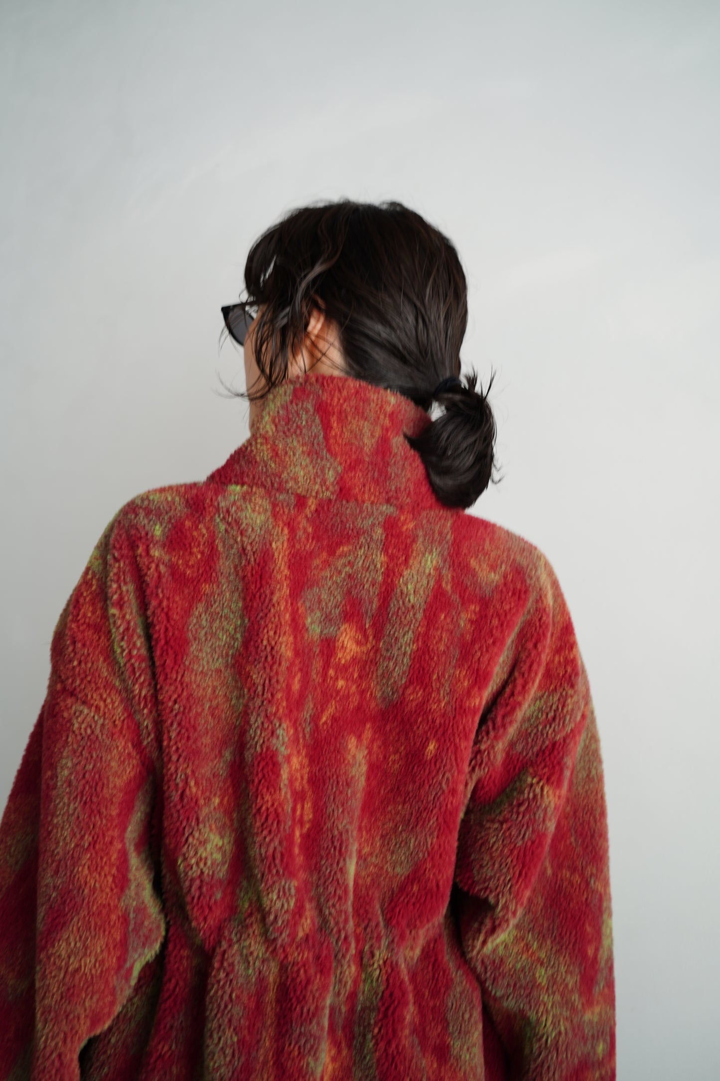 Brush Boa Jacket / RED -11月上旬発送-