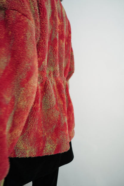 Brush Boa Jacket / RED -11月上旬発送-