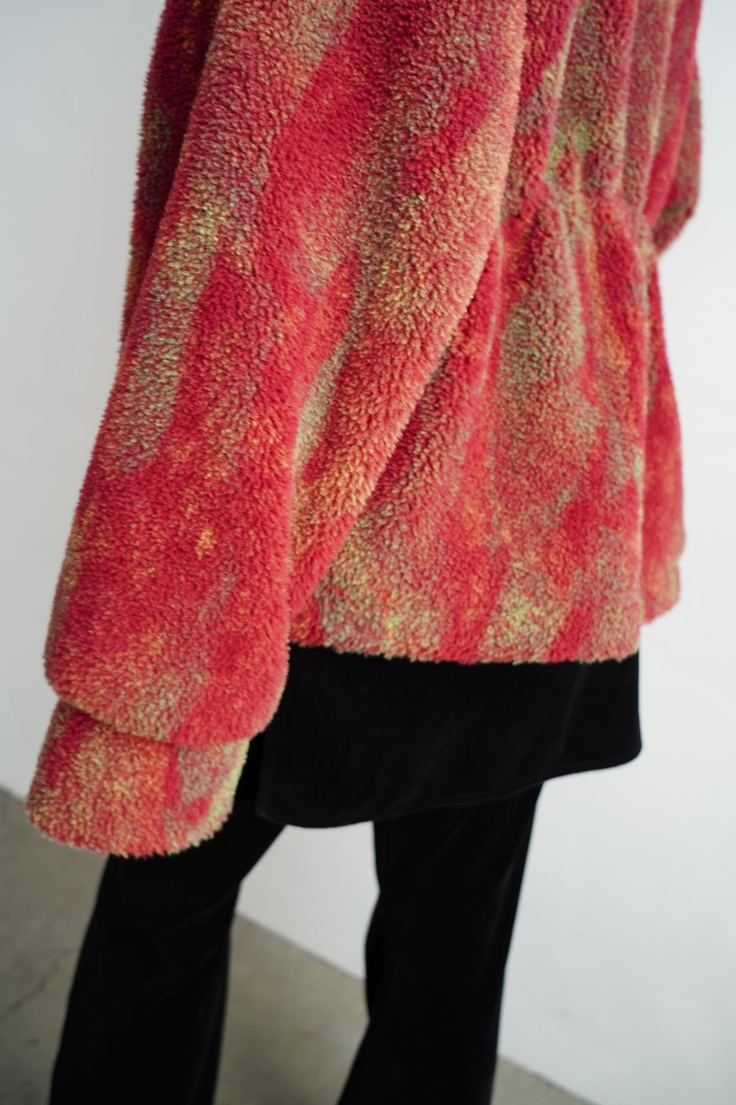 Brush Boa Jacket / RED -11月上旬発送-