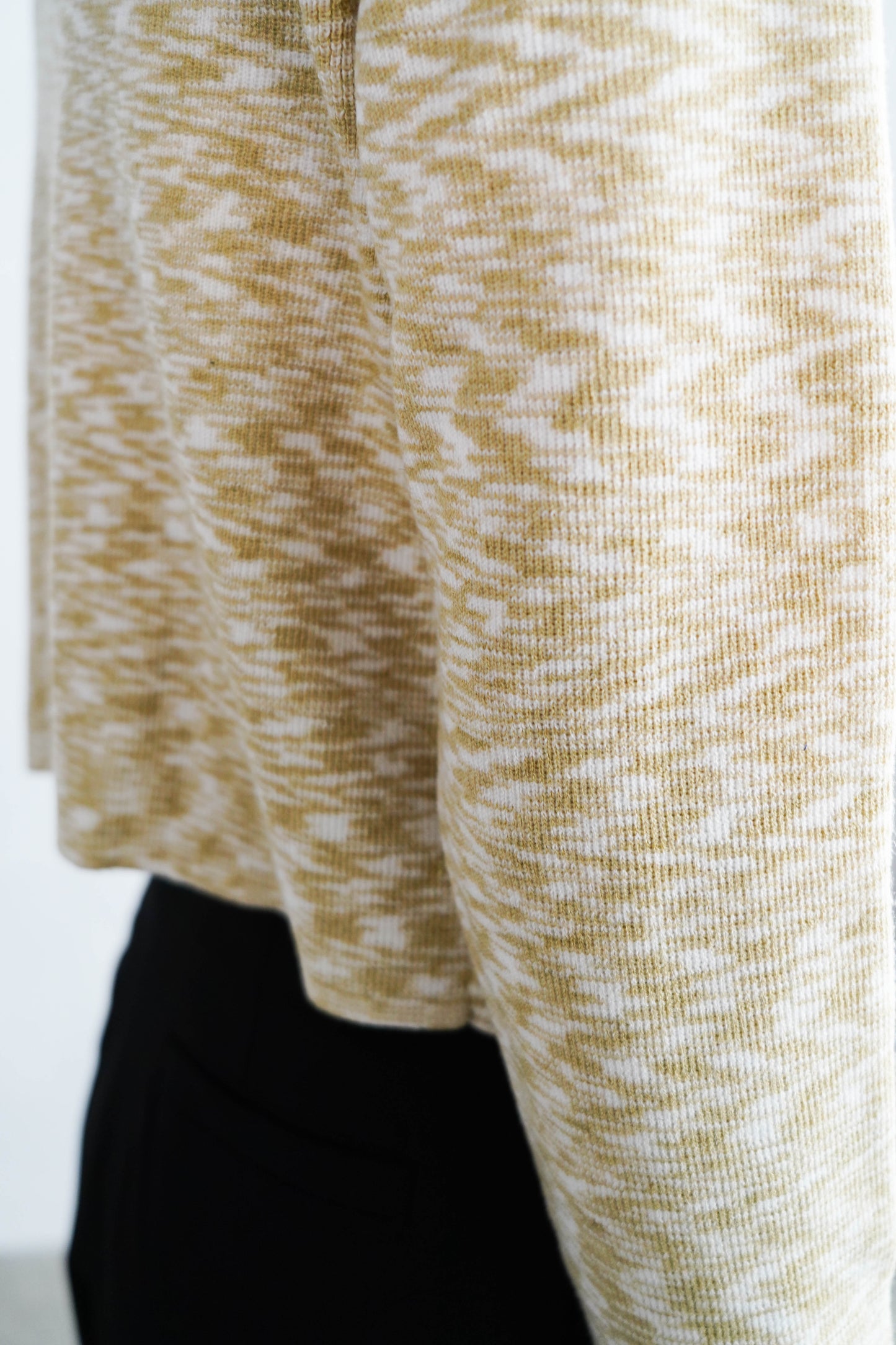 Melange Knit Pullover / YELLOW