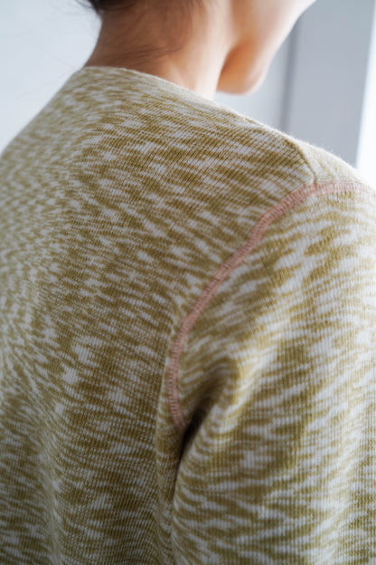 Melange Knit Pullover / YELLOW