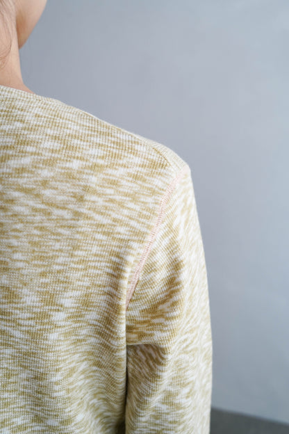 Melange Knit Pullover / YELLOW