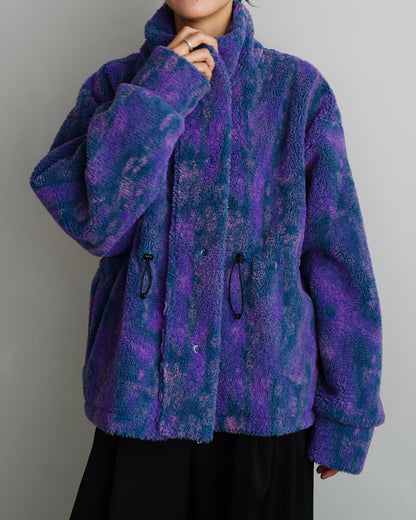 Brush Boa Jacket / BLUE -11月上旬発送-
