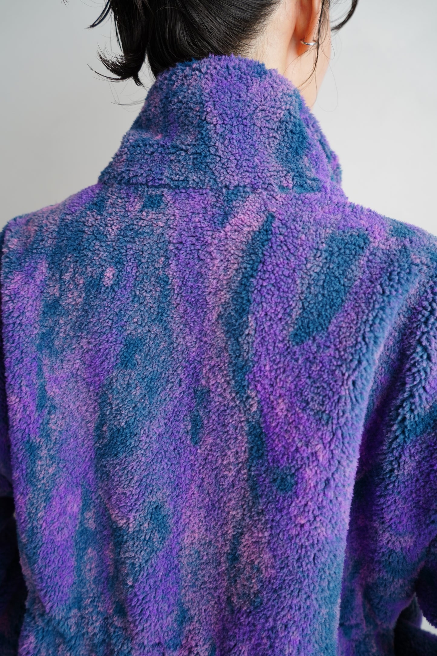 Brush Boa Jacket / BLUE -11月上旬発送-
