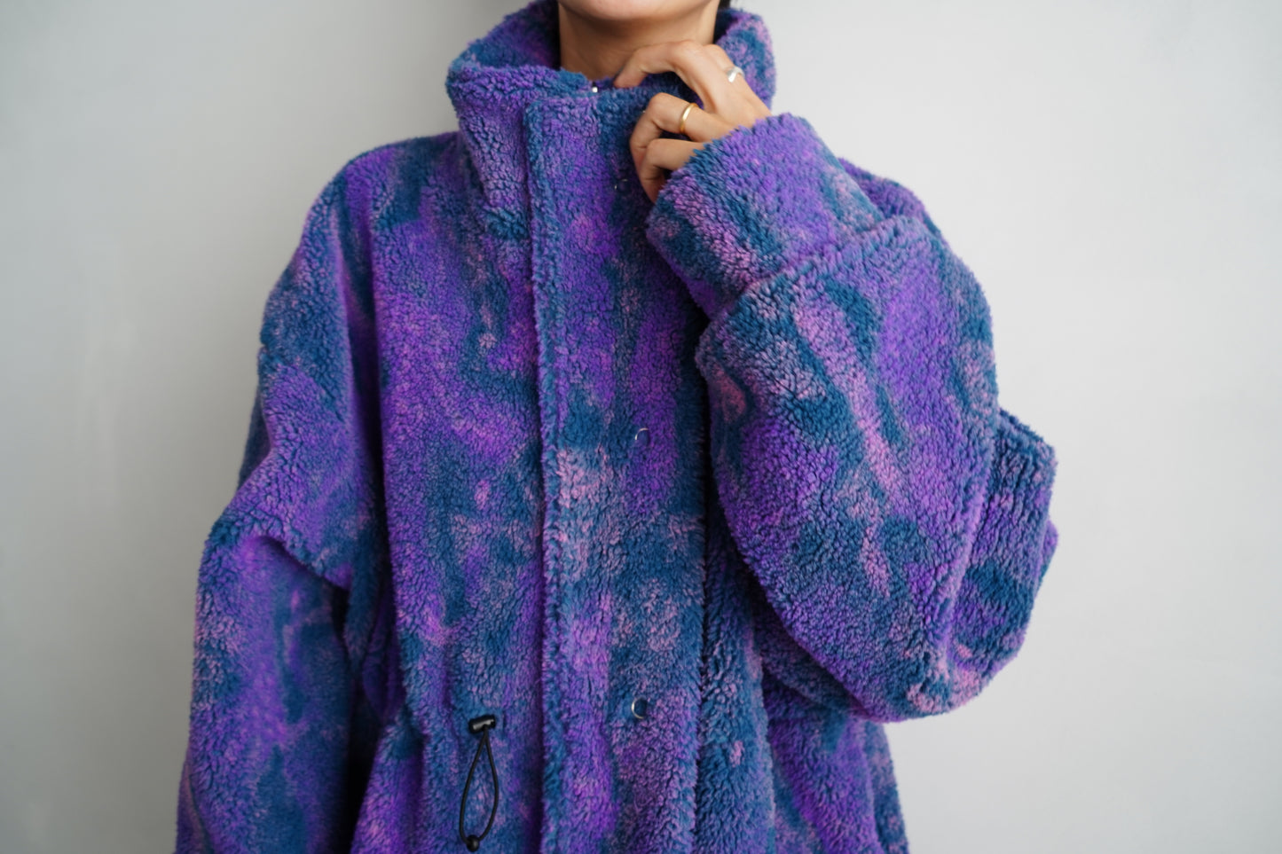 Brush Boa Jacket / BLUE -11月上旬発送-