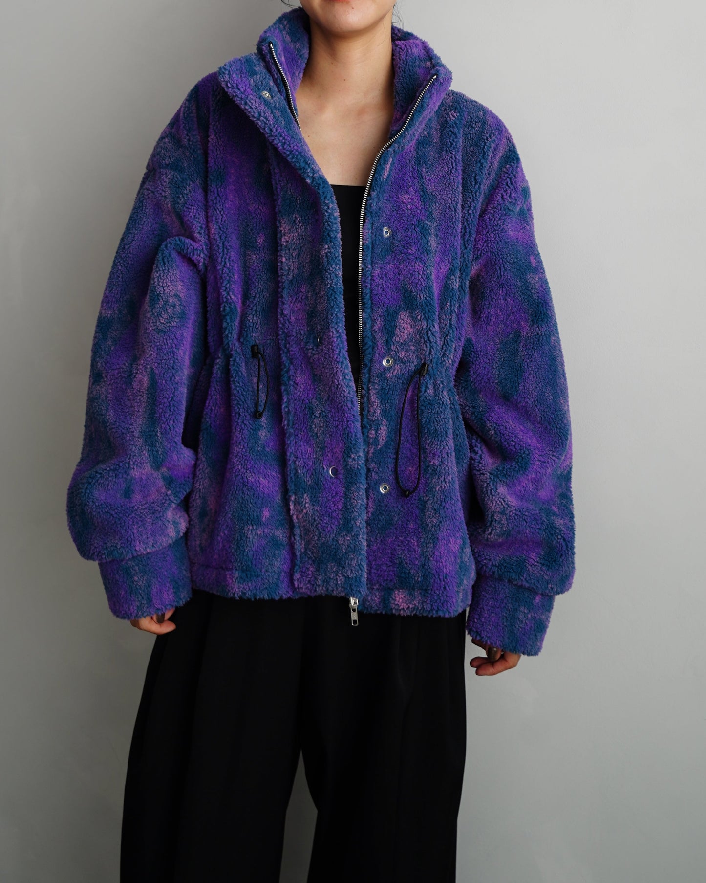 Brush Boa Jacket / BLUE -11月上旬発送-