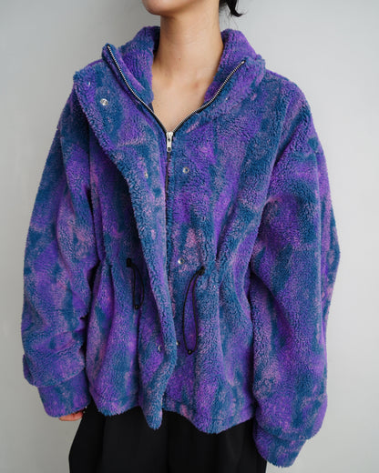 Brush Boa Jacket / BLUE -11月上旬発送-