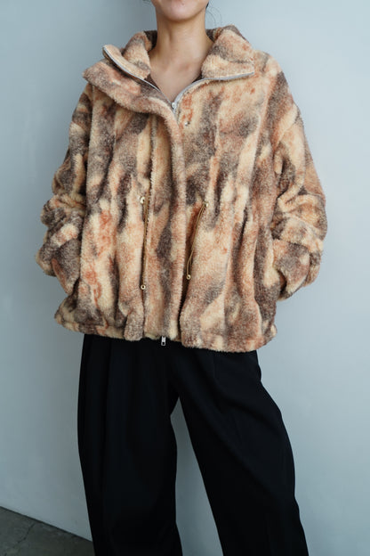 Brush Boa Jacket / BEIGE -11月上旬発送-