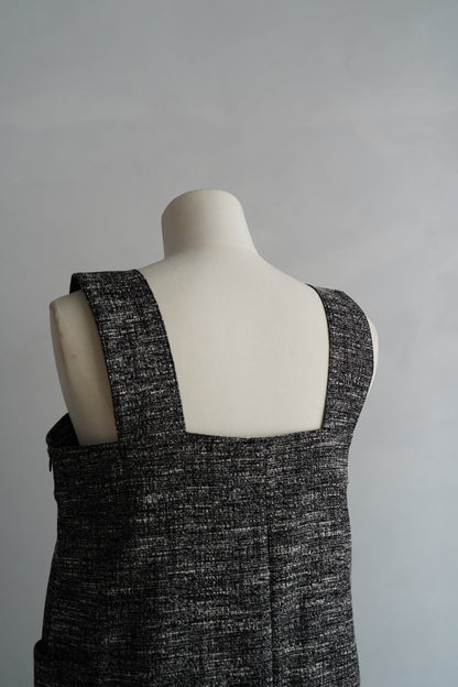 Jacquard Dress / BLACKWHITE -5月20日発送-