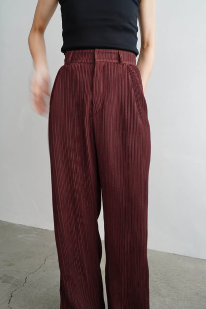 Pleats Pants / BROWN -4月5日発送-