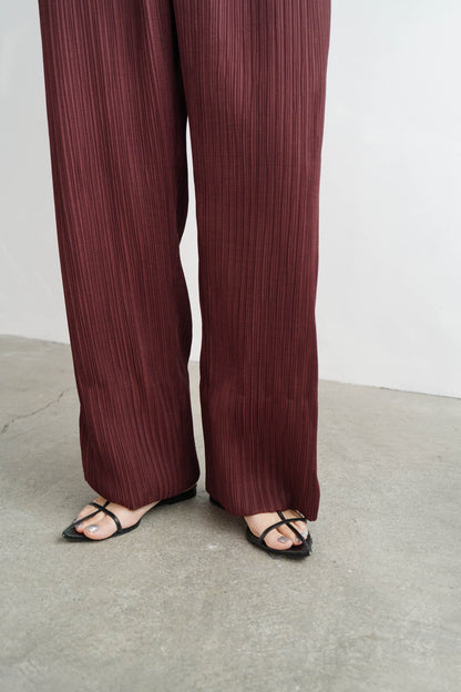 Pleats Pants / BROWN -4月5日発送-