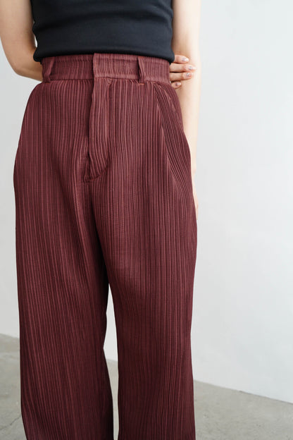 Pleats Pants / BROWN -4月5日発送-