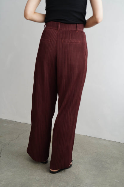 Pleats Pants / BROWN -4月5日発送-