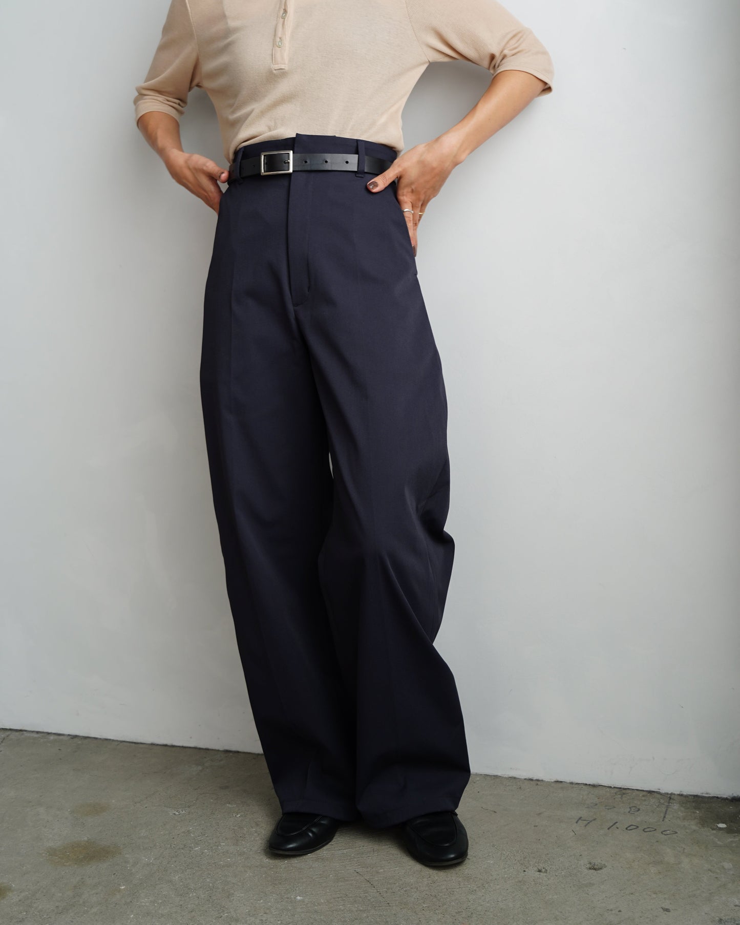 Basic Chino Pants / NAVY -9月20-25日発送-