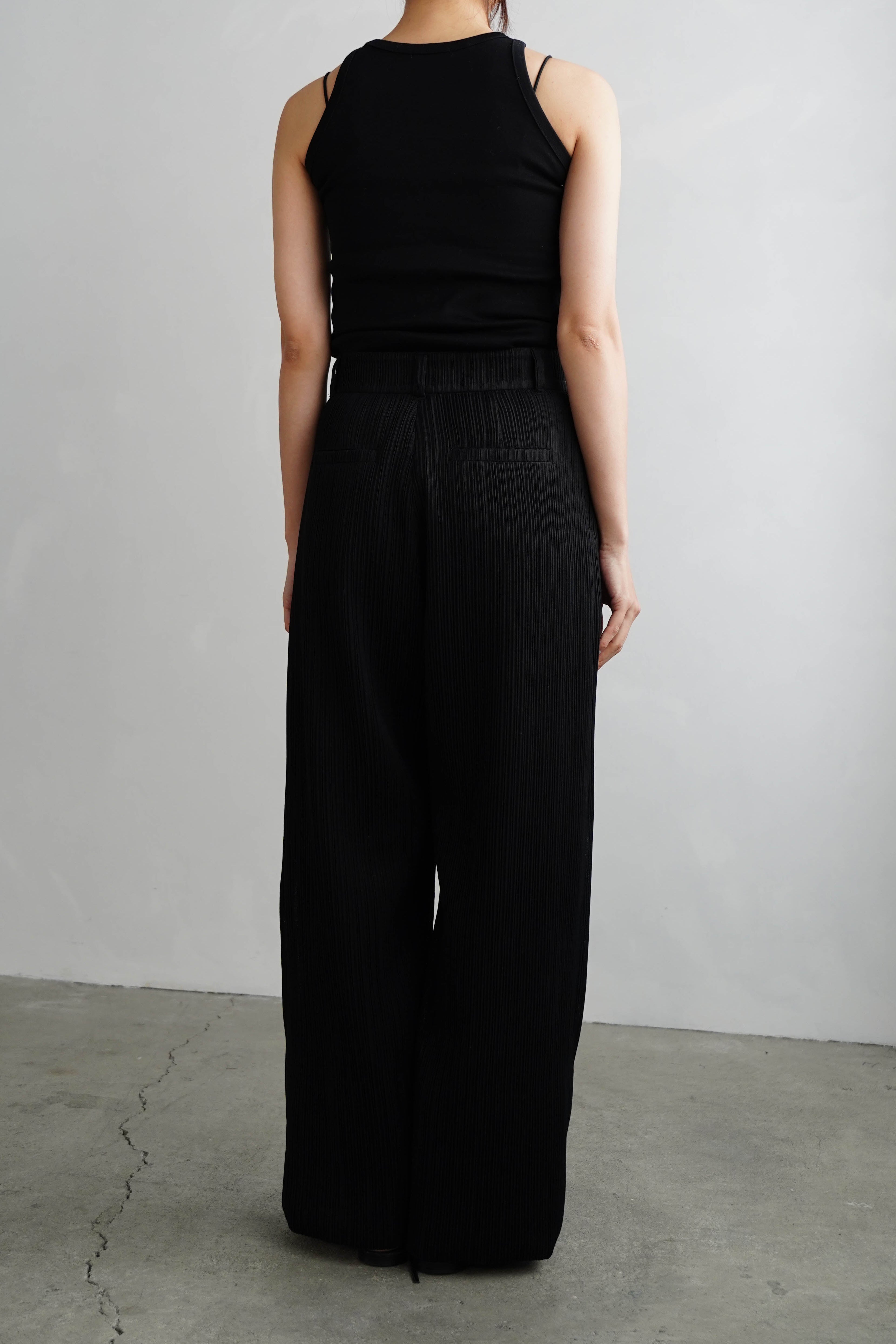Pleats Pants / BLACK – &her